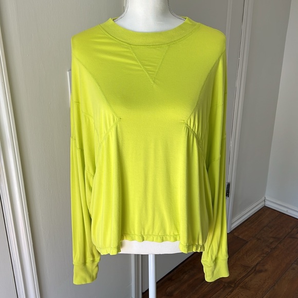 FP Movement by Free People Runner Up Long-Sleeve Size XS Color Neon Yellow - Picture 4 of 11